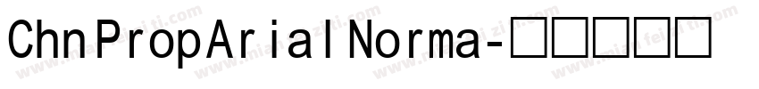 Chn Prop Arial Norma字体转换